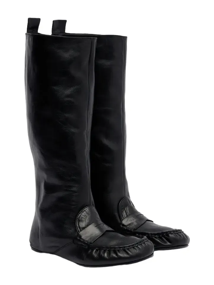 Bojan leather knee-high boots Bojan leather knee-high boots