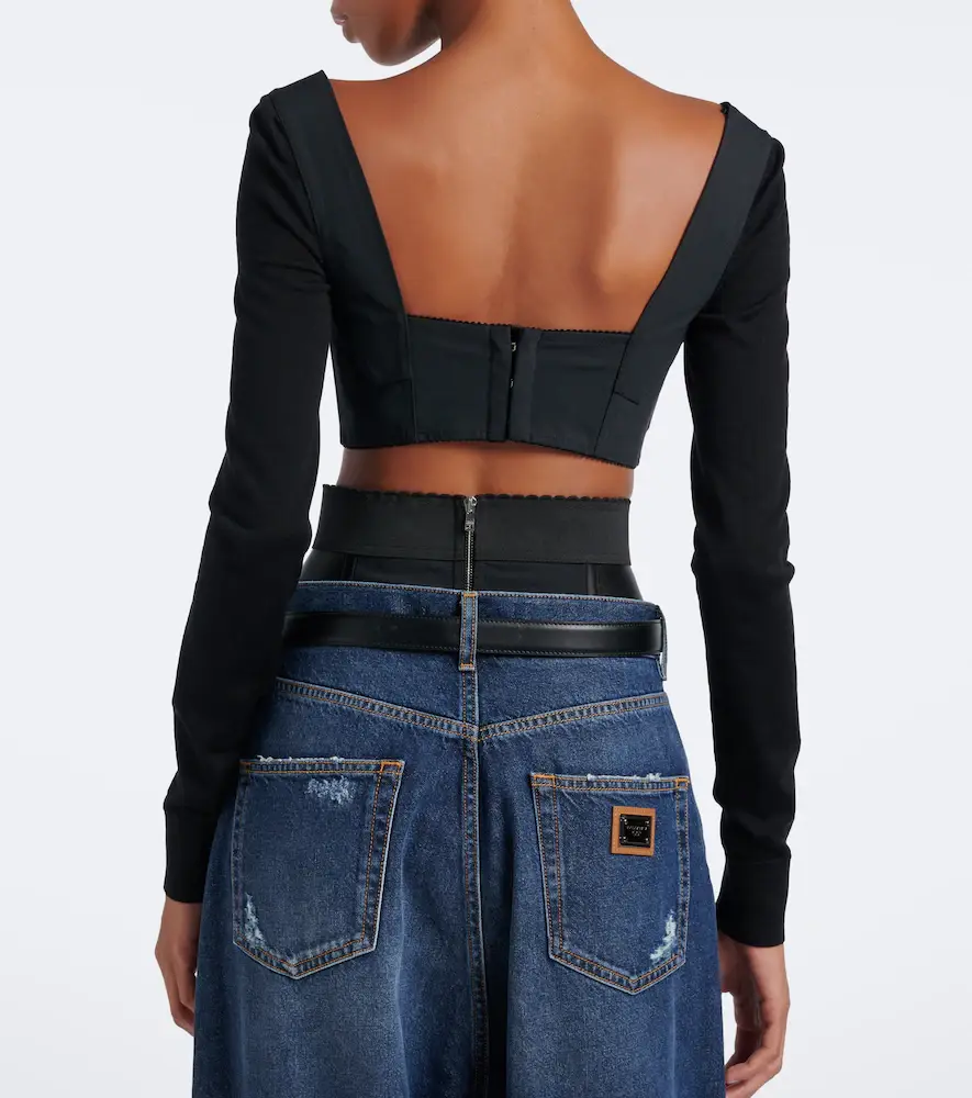 Dolce & Gabbana Satin crop top | Thumbnail 2