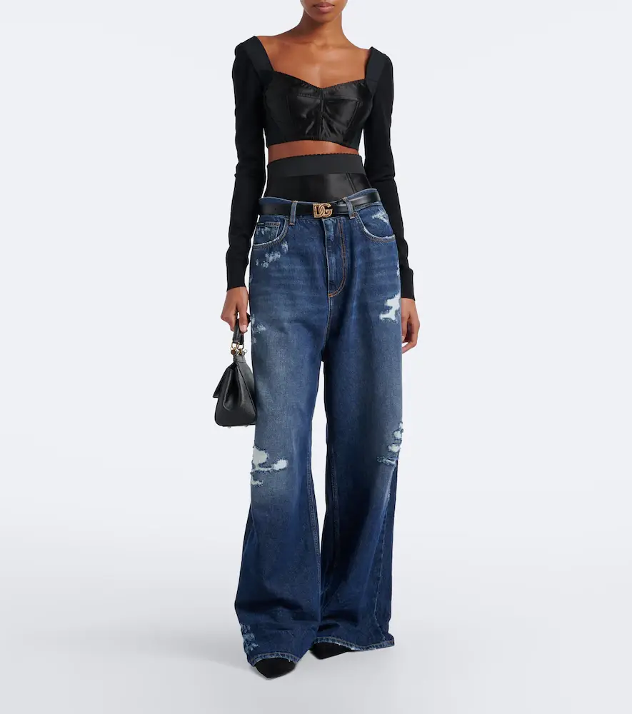 Dolce & Gabbana Satin crop top | Thumbnail 4