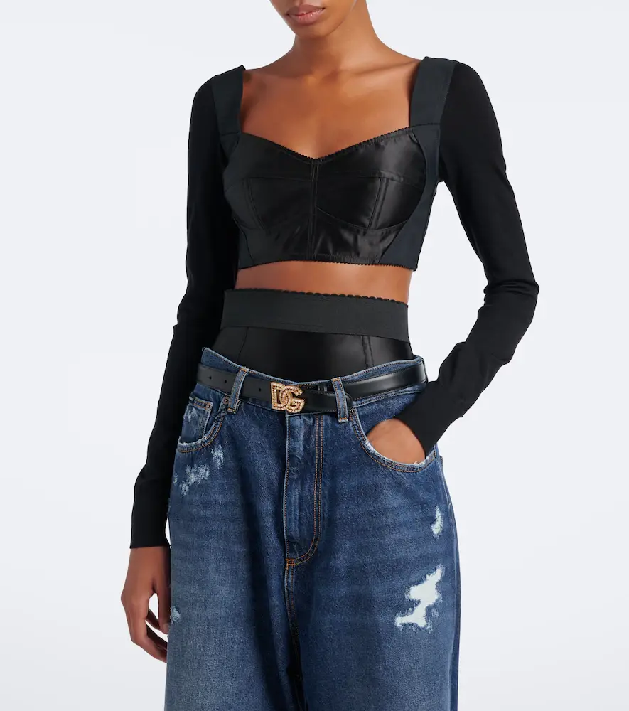 Dolce & Gabbana Satin crop top | Thumbnail 5