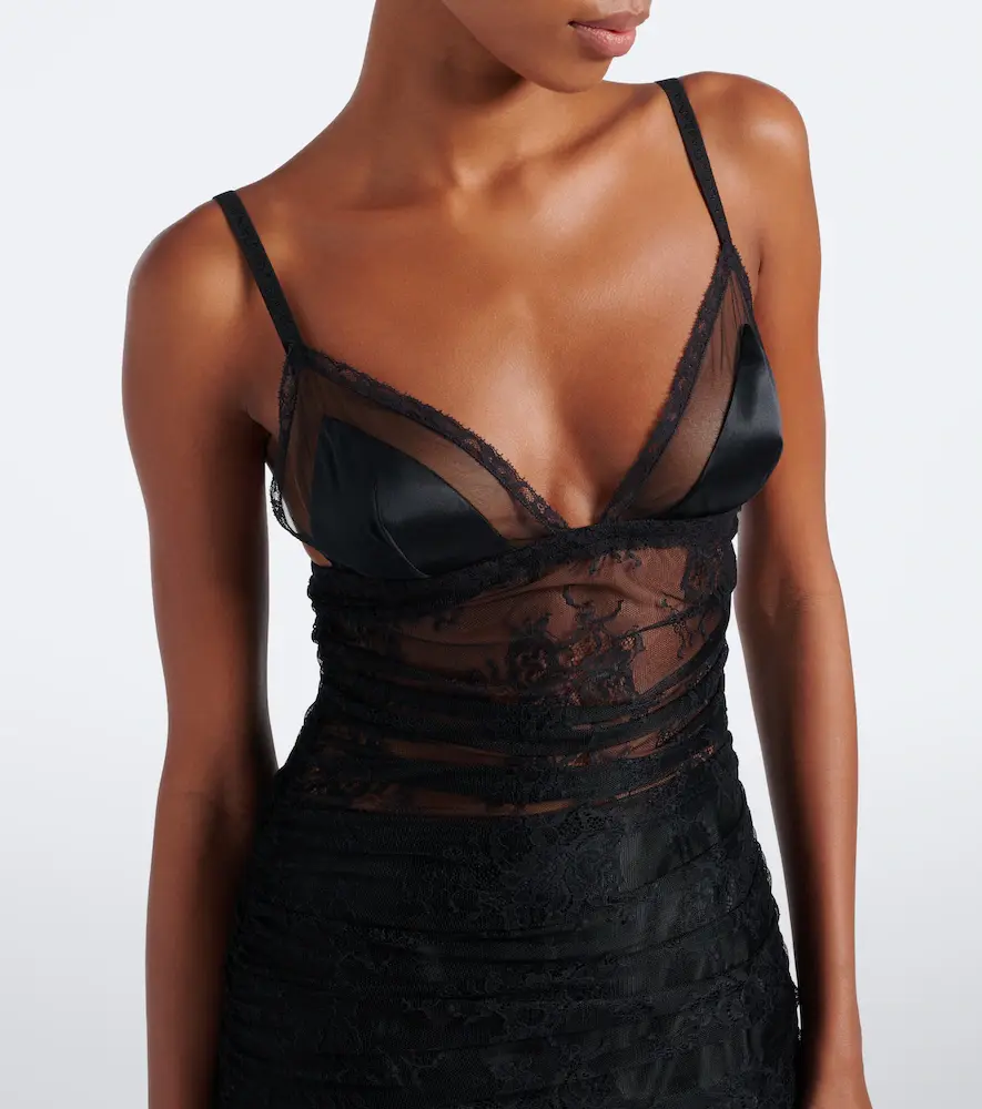 Dolce & Gabbana Sheer lace midi dress | Thumbnail 2