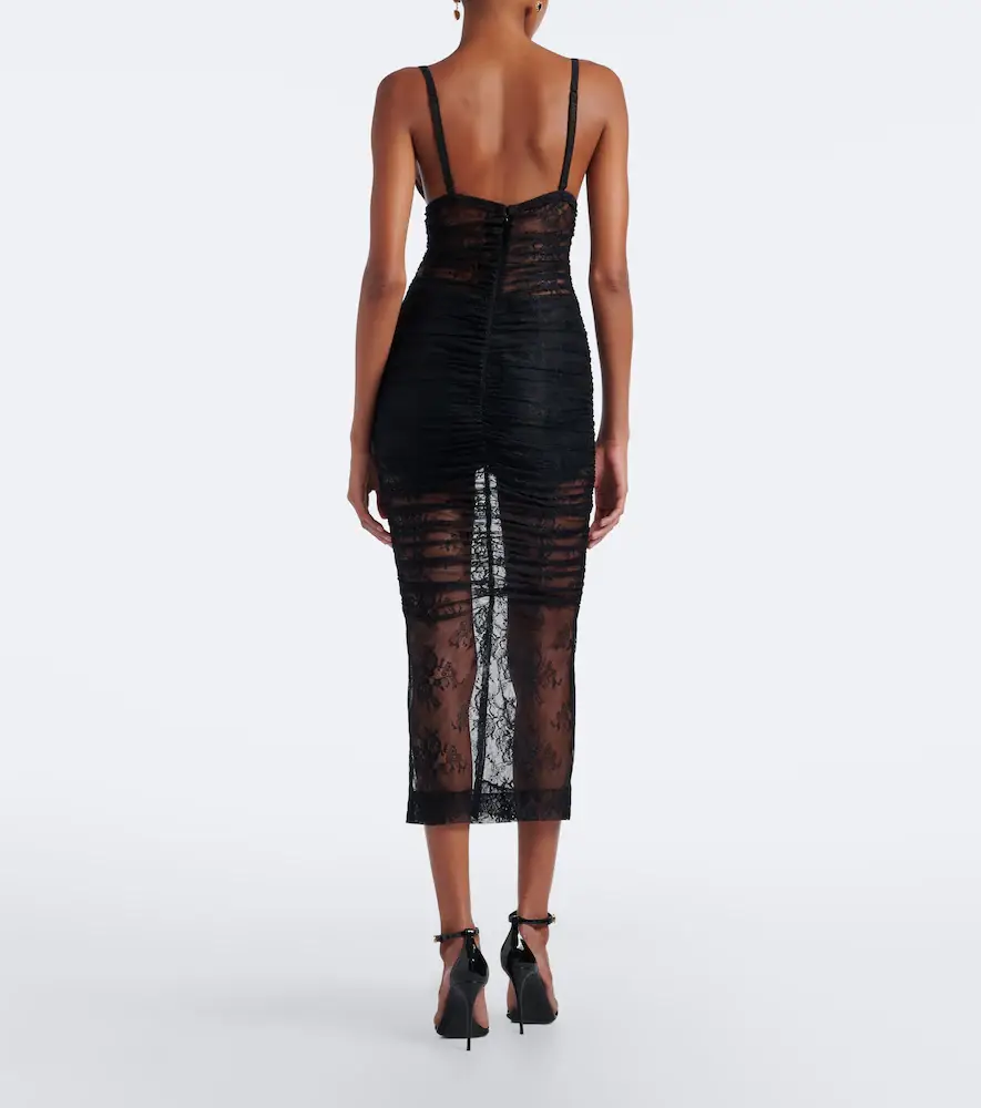 Dolce & Gabbana Sheer lace midi dress | Thumbnail 3