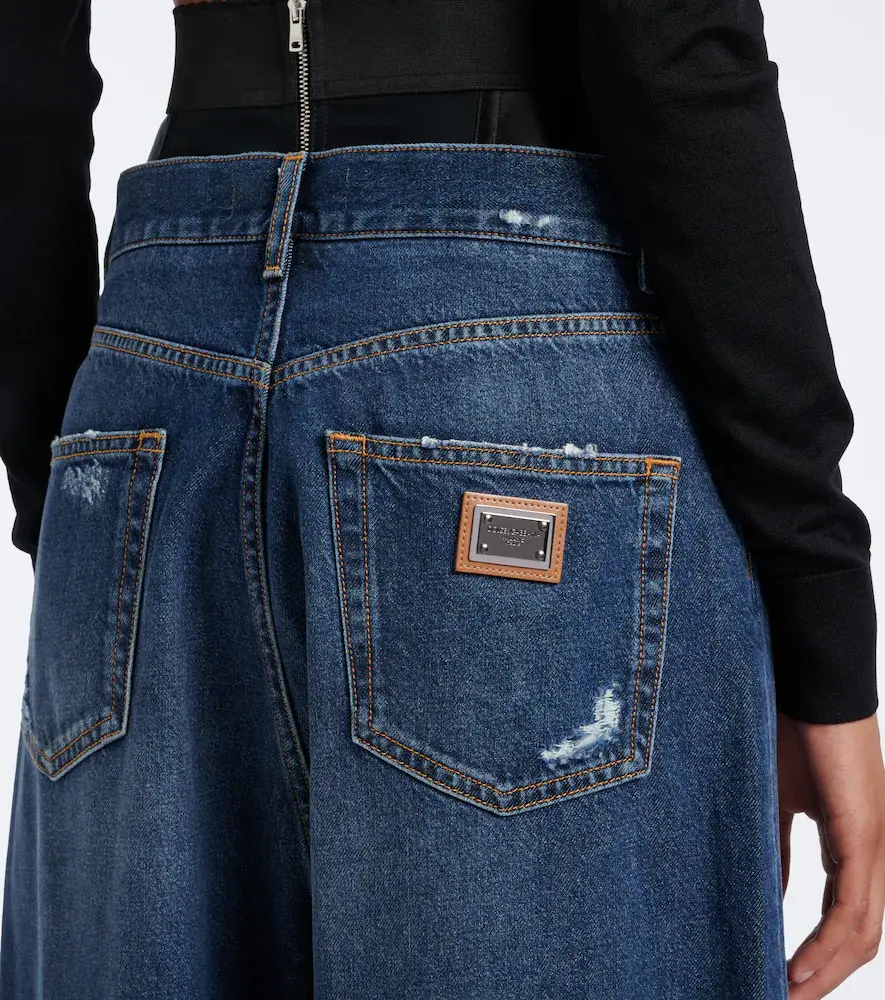 Dolce & Gabbana Distressed wide-leg jeans | Thumbnail 4 Dolce & Gabbana Distressed wide-leg jeans | Thumbnail 4