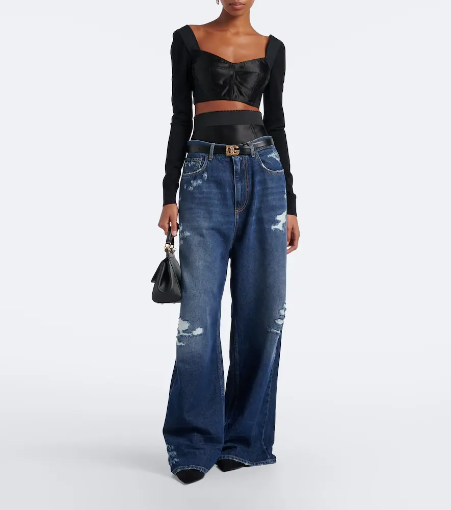 Dolce & Gabbana Distressed wide-leg jeans | Thumbnail 7 Dolce & Gabbana Distressed wide-leg jeans | Thumbnail 7