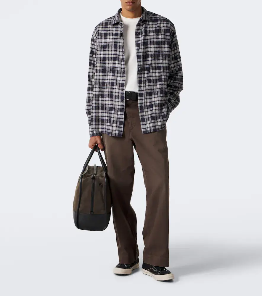 A.PRESSE A. Presse Checked cotton and silk twill shirt | Thumbnail 2 A.PRESSE A. Presse Checked cotton and silk twill shirt | Thumbnail 2