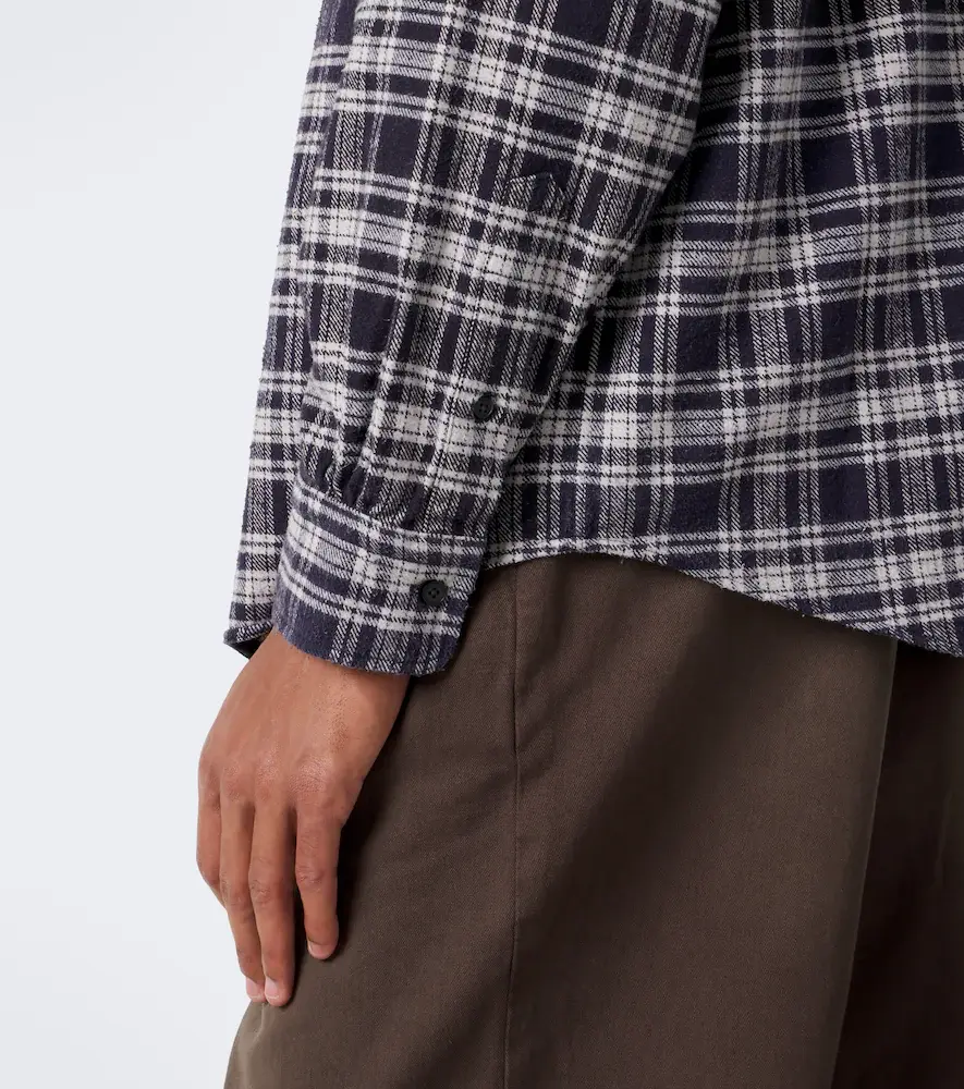 A.PRESSE A. Presse Checked cotton and silk twill shirt | Thumbnail 3 A.PRESSE A. Presse Checked cotton and silk twill shirt | Thumbnail 3