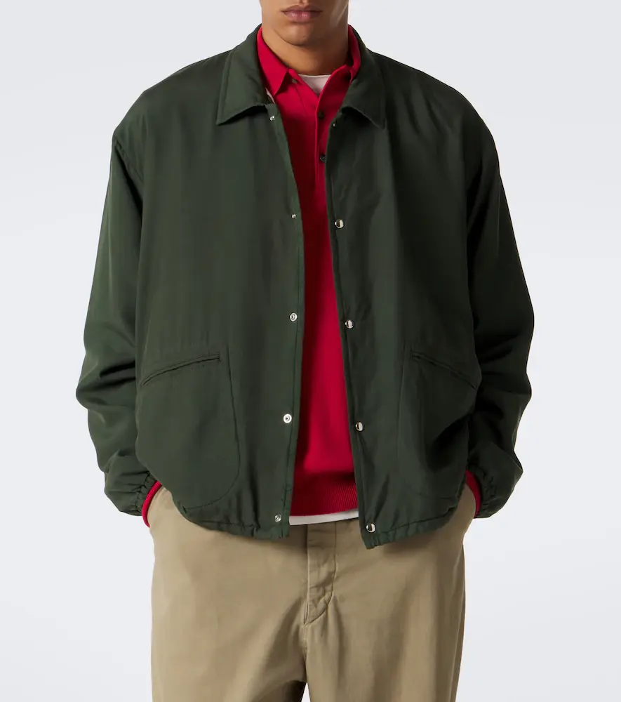 A.PRESSE A. Presse Silk taffeta blouson jacket | Thumbnail 4 A.PRESSE A. Presse Silk taffeta blouson jacket | Thumbnail 4