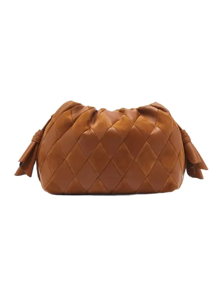 Cloud 91 Medium leather and suede clutch