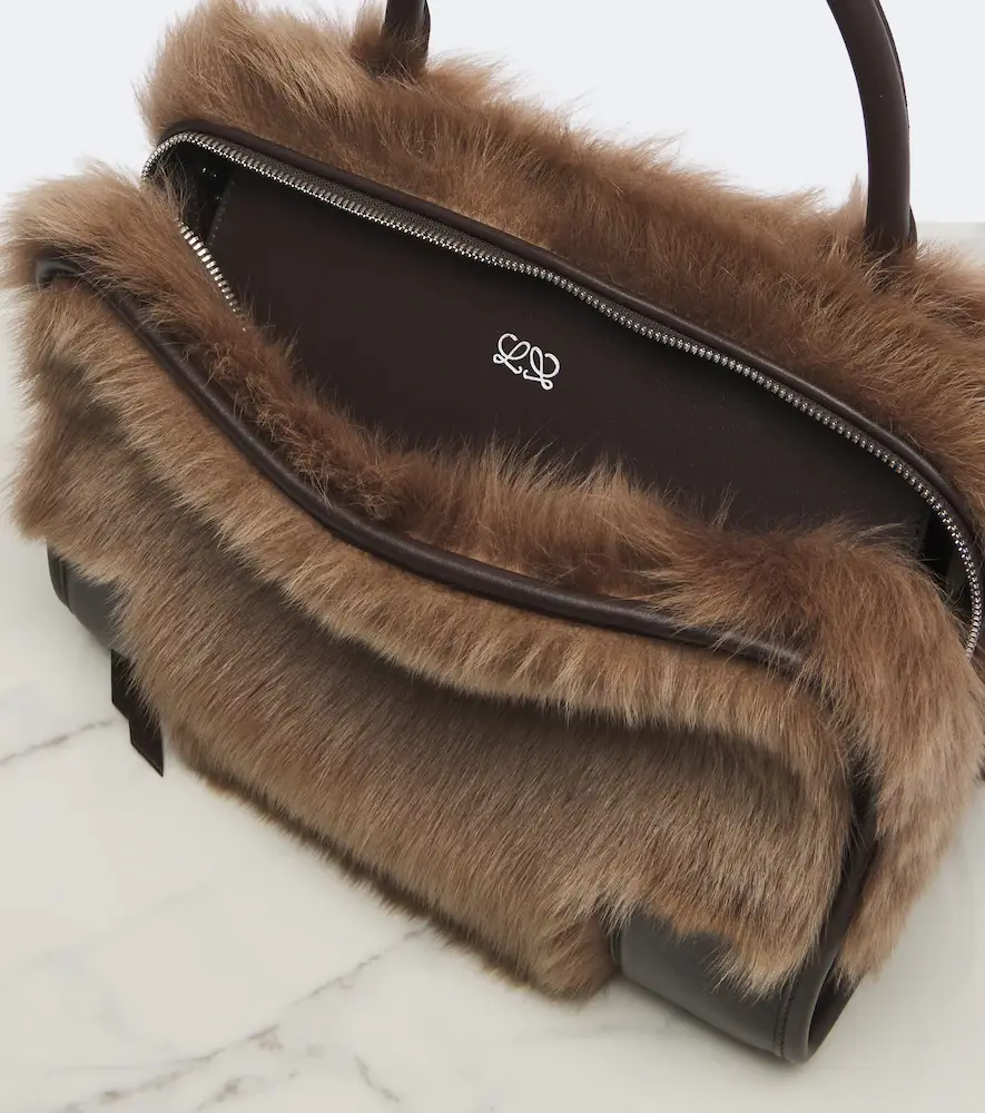 Loewe Amazona 180 Medium shearling top-handle bag | Thumbnail 3 Loewe Amazona 180 Medium shearling top-handle bag | Thumbnail 3