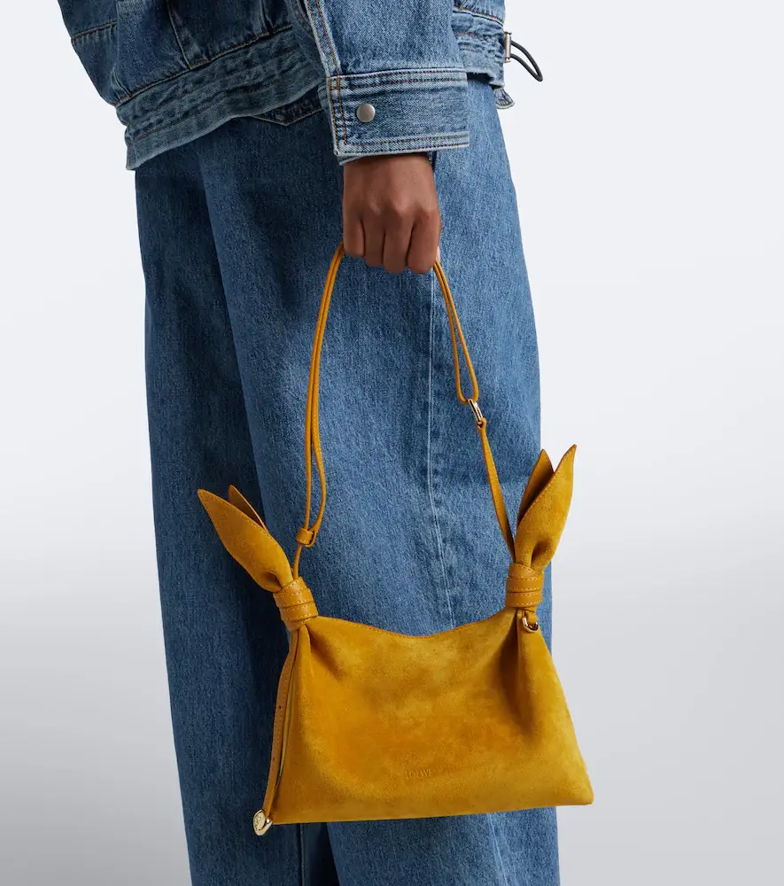 Loewe Scarf Mini suede shoulder bag | Thumbnail 5