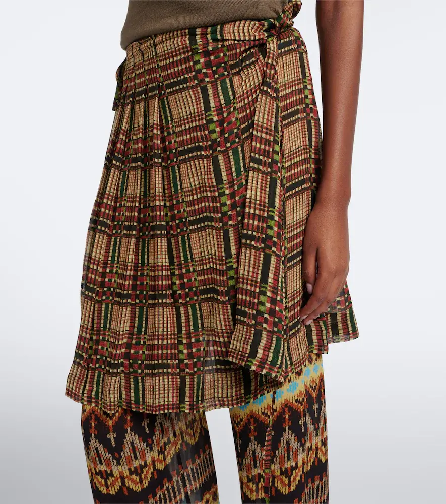 Dries Van Noten Printed layered wide-leg pants | Thumbnail 2 Dries Van Noten Printed layered wide-leg pants | Thumbnail 2