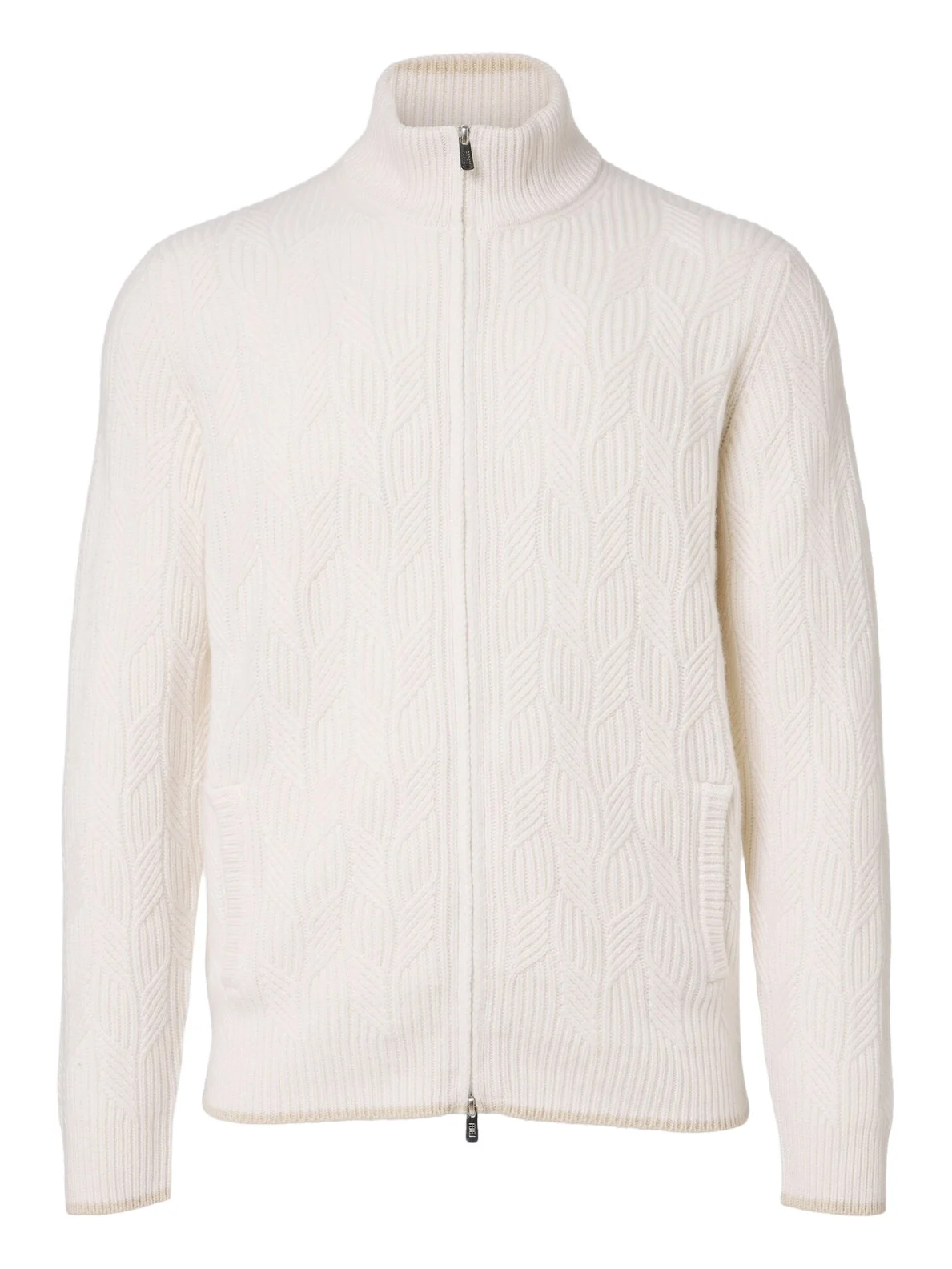 FEDELI Cable-knit cashmere cardigan