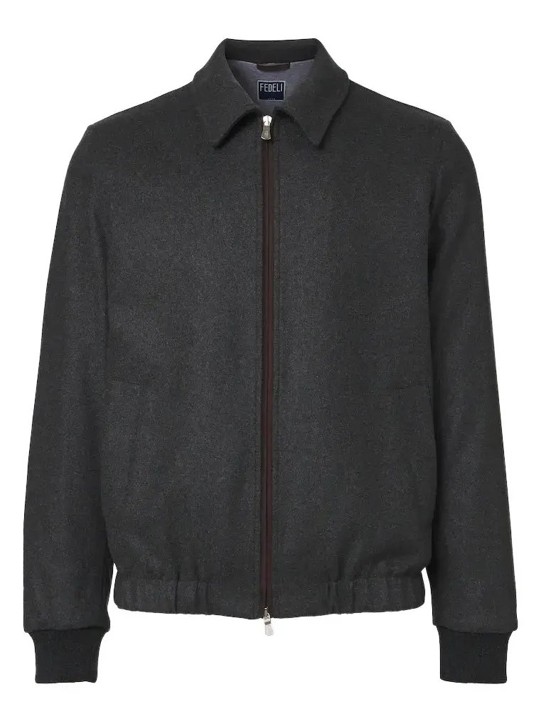 Cashmere blouson jacket Cashmere blouson jacket