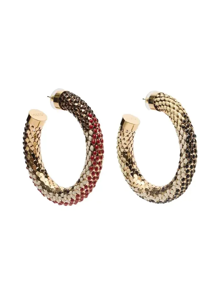 Doria embellished hoop earrings