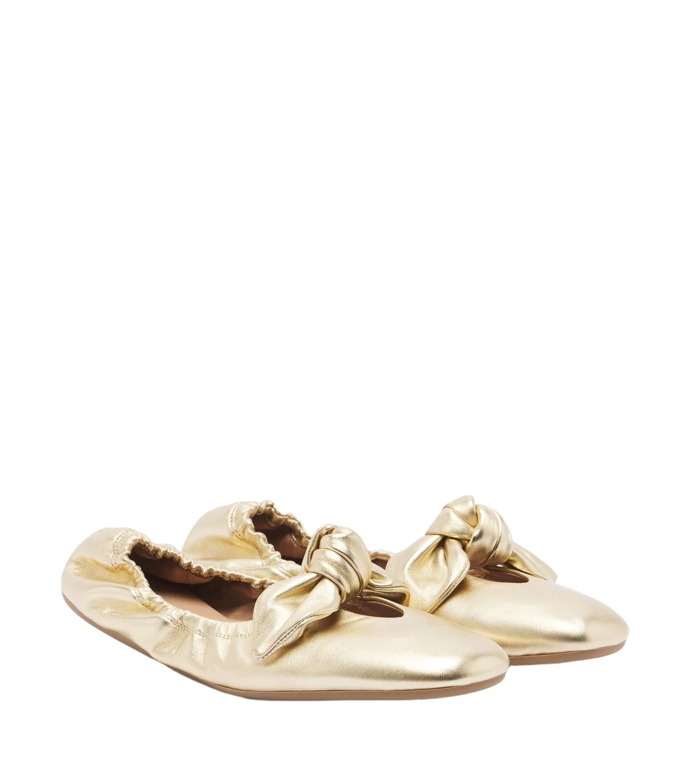 Zimmermann Carousel metallic leather ballet flats