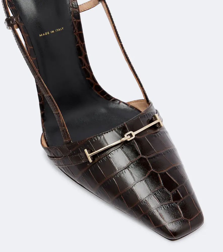 Tom Ford Arc croc-effect leather slingback pumps | Thumbnail 2 Tom Ford Arc croc-effect leather slingback pumps | Thumbnail 2