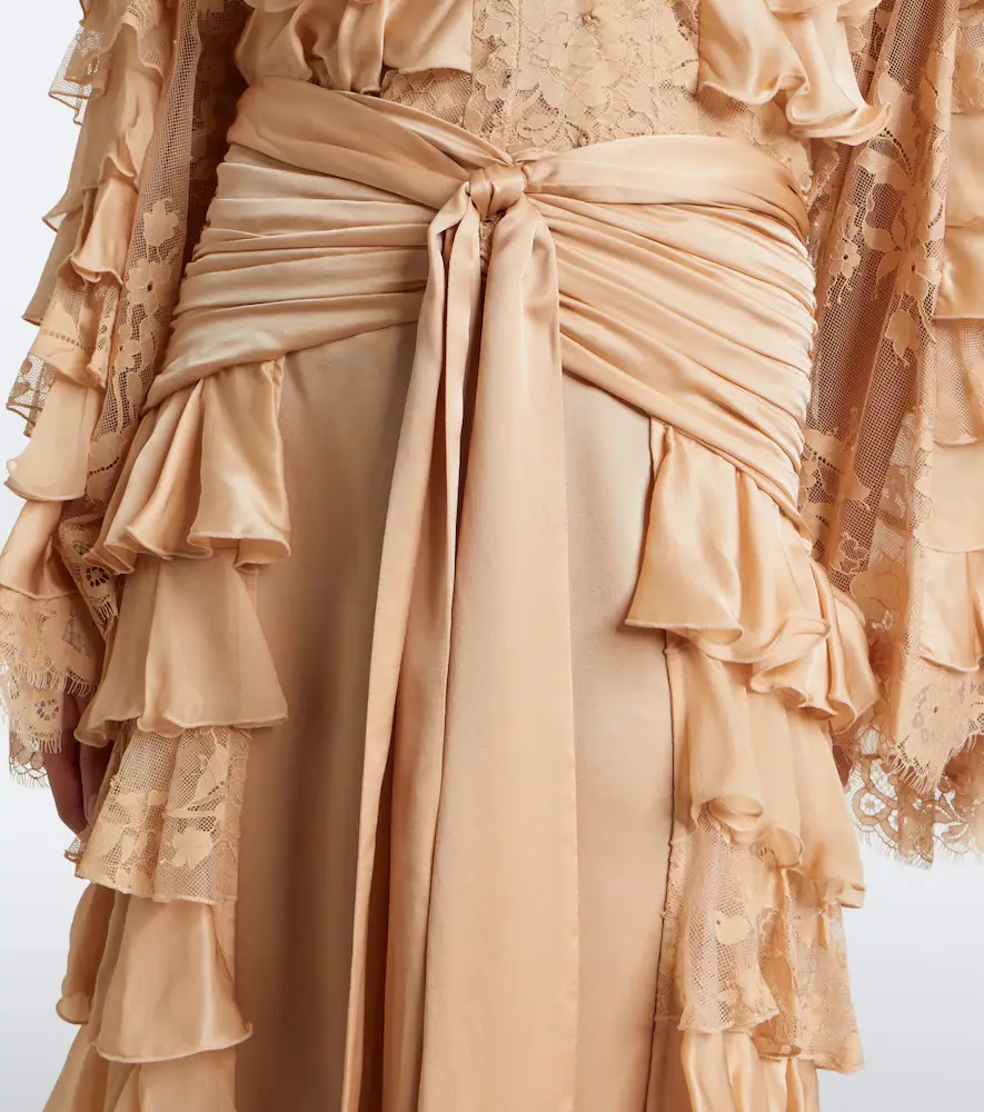 Zimmermann Valiant ruffled silk chiffon wide-leg pants | Thumbnail 3 Zimmermann Valiant ruffled silk chiffon wide-leg pants | Thumbnail 3