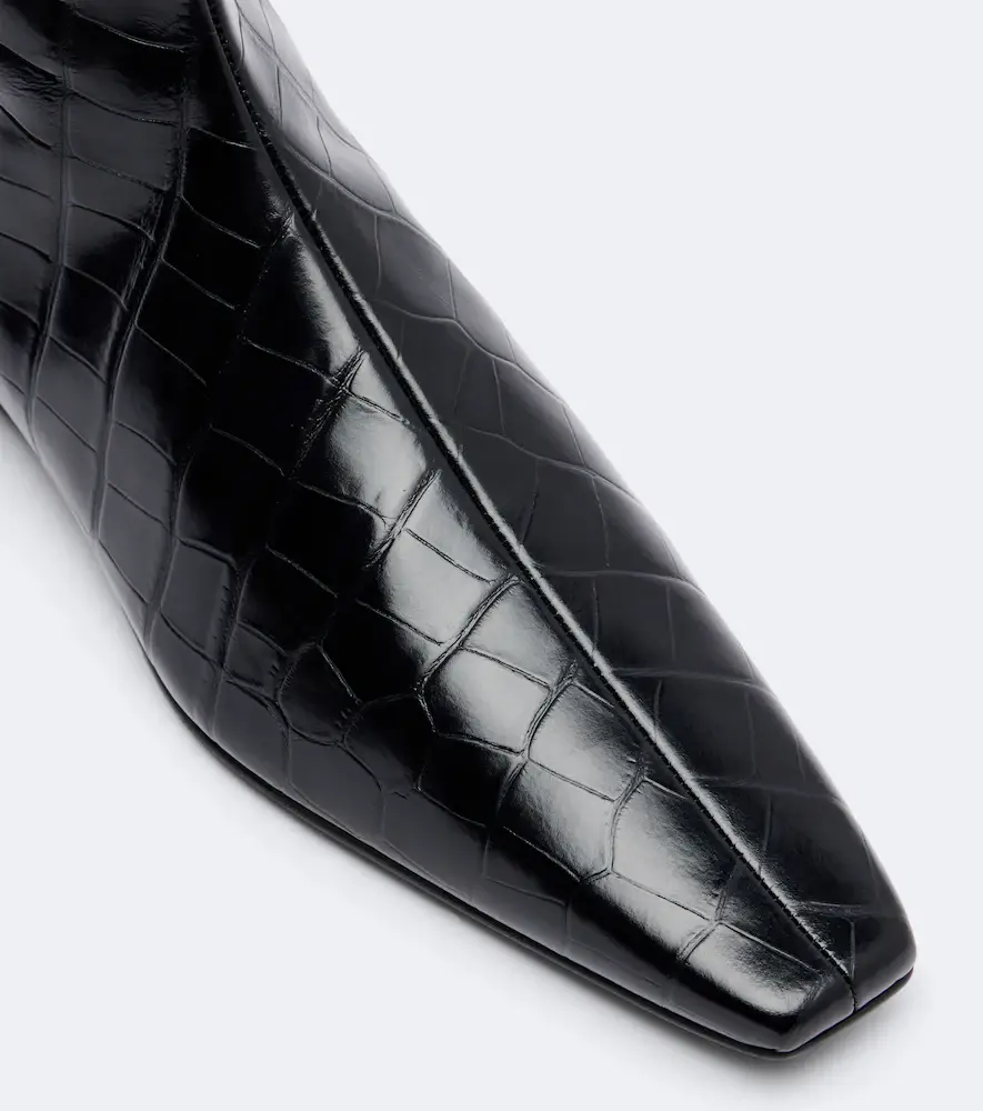TOTEME Croc-effect leather ankle boots | Thumbnail 2 TOTEME Croc-effect leather ankle boots | Thumbnail 2