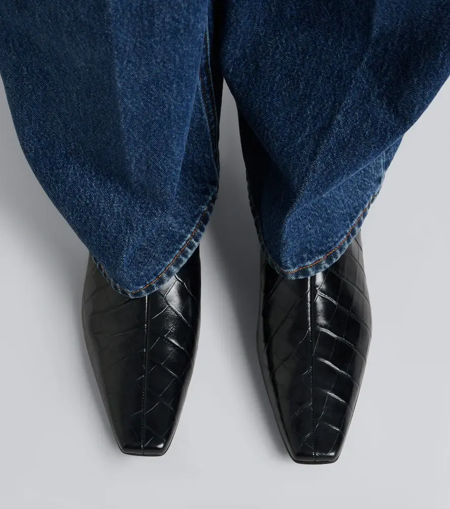 TOTEME Croc-effect leather ankle boots | Thumbnail 5 TOTEME Croc-effect leather ankle boots | Thumbnail 5