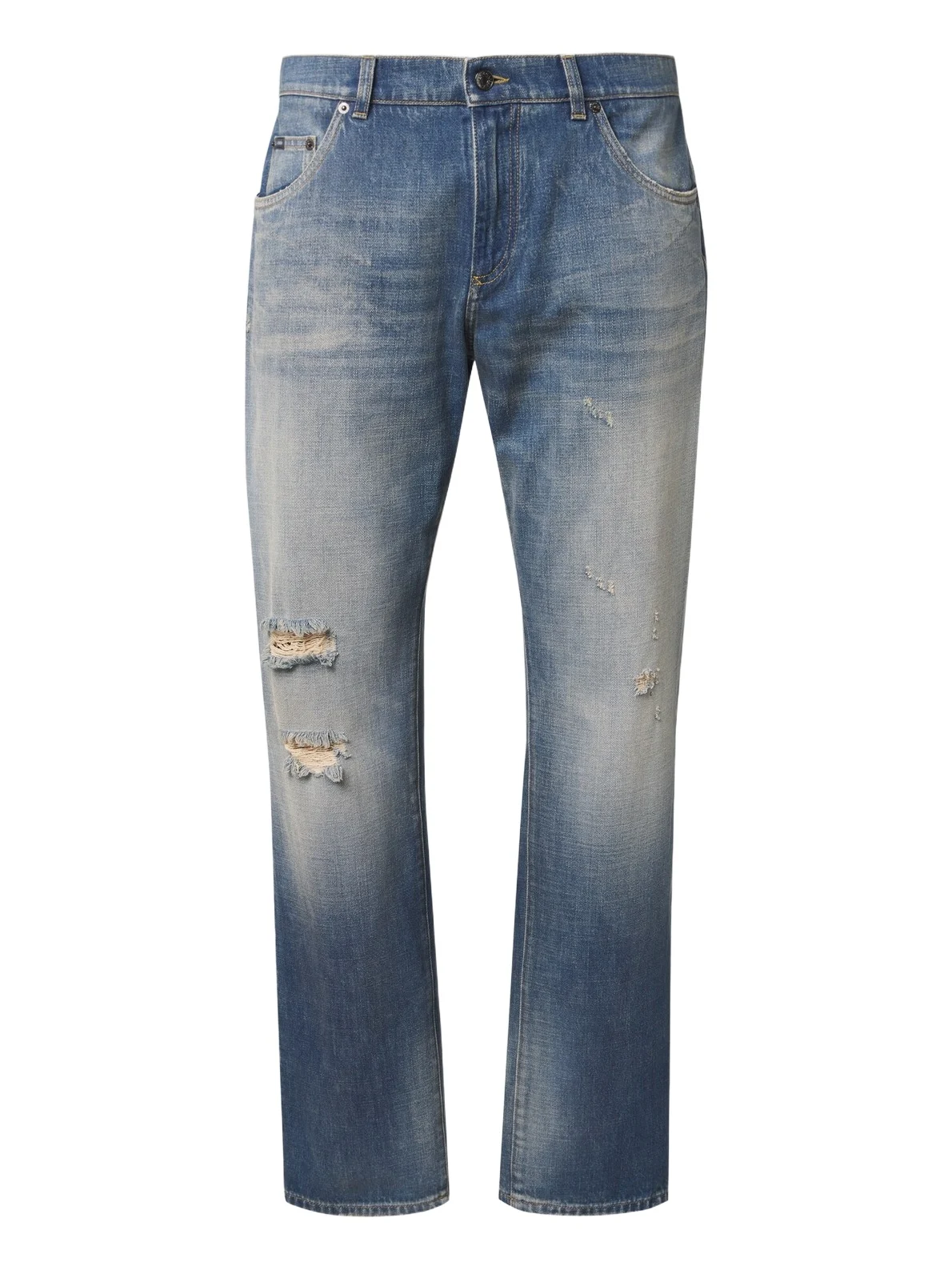 Dolce & Gabbana Distressed straight jeans