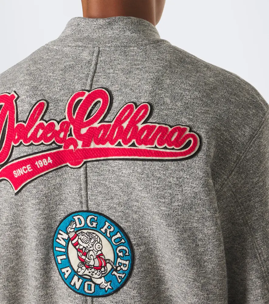 Dolce & Gabbana Patch-appliqué cotton varsity jacket | Thumbnail 2 Dolce & Gabbana Patch-appliqué cotton varsity jacket | Thumbnail 2