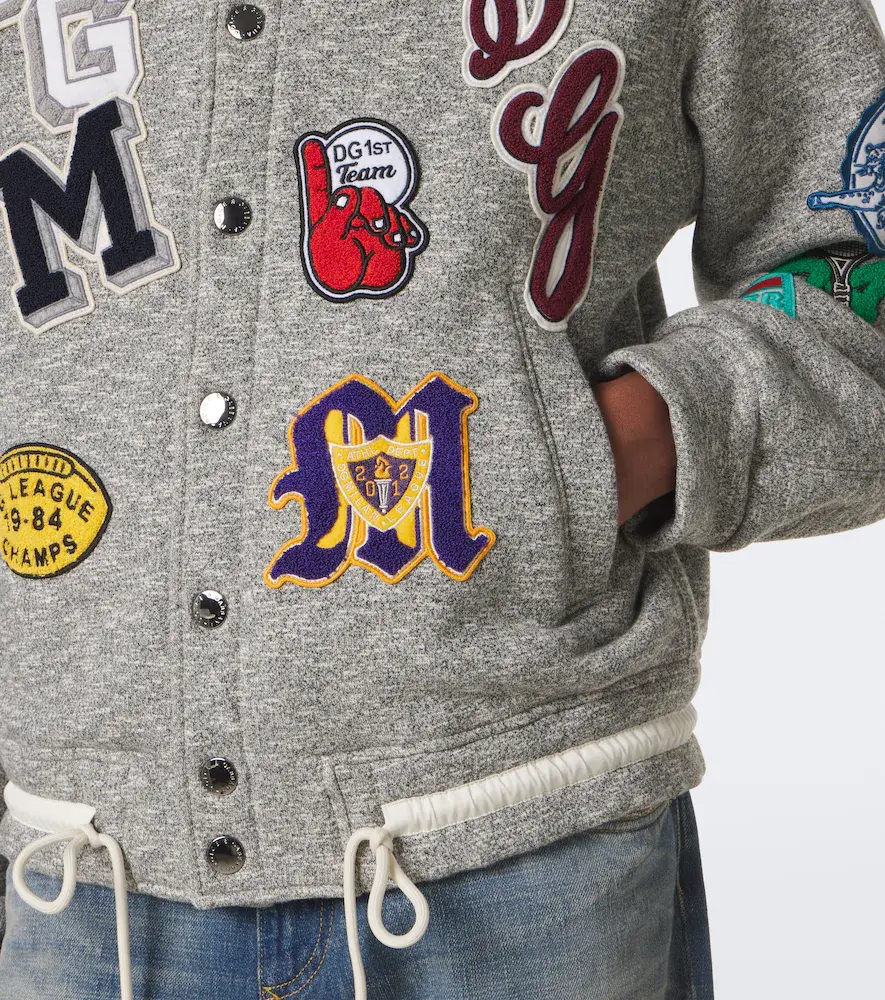 Dolce & Gabbana Patch-appliqué cotton varsity jacket | Thumbnail 5 Dolce & Gabbana Patch-appliqué cotton varsity jacket | Thumbnail 5