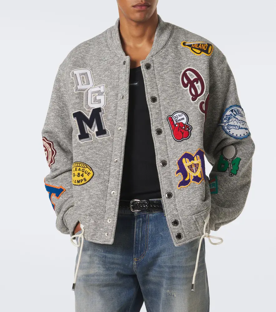 Dolce & Gabbana Patch-appliqué cotton varsity jacket | Thumbnail 6 Dolce & Gabbana Patch-appliqué cotton varsity jacket | Thumbnail 6