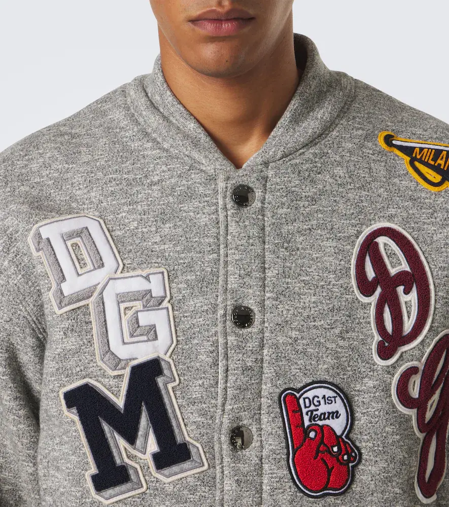 Dolce & Gabbana Patch-appliqué cotton varsity jacket | Thumbnail 7 Dolce & Gabbana Patch-appliqué cotton varsity jacket | Thumbnail 7