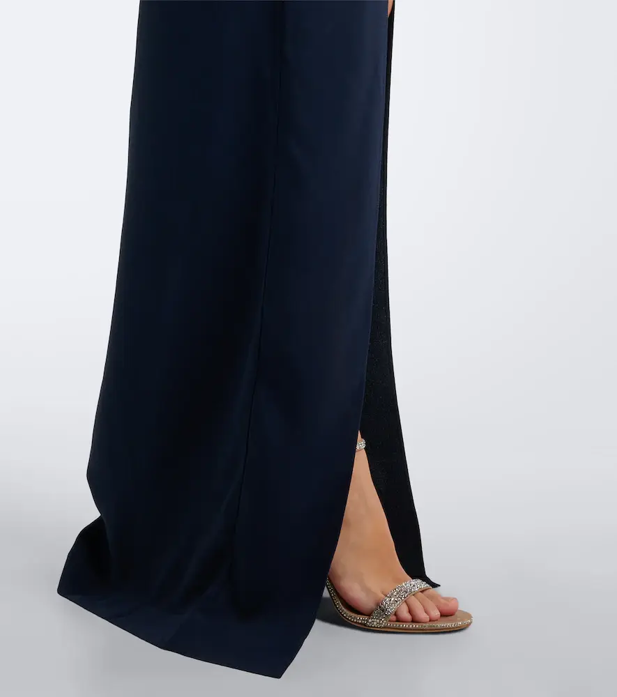 Taller Marmo Brooks scarf-detail crêpe cady gown | Thumbnail 2 Taller Marmo Brooks scarf-detail crêpe cady gown | Thumbnail 2