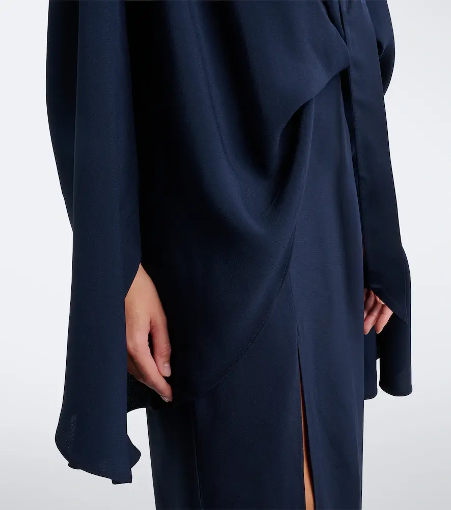Taller Marmo Brooks scarf-detail crêpe cady gown | Thumbnail 4 Taller Marmo Brooks scarf-detail crêpe cady gown | Thumbnail 4