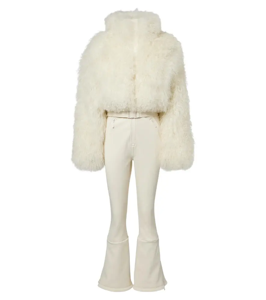 Cordova Nozawa belted shearling-trimmed ski suit