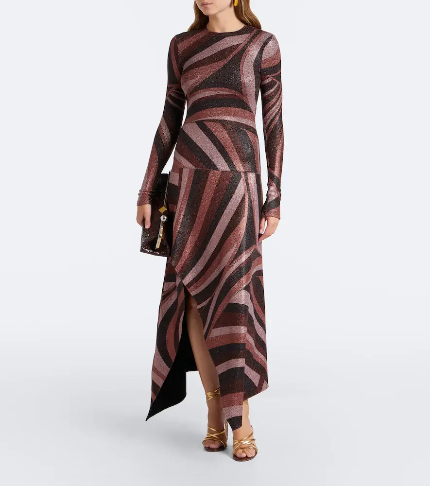 PUCCI Iride Lurex jersey midi dress | Thumbnail 2