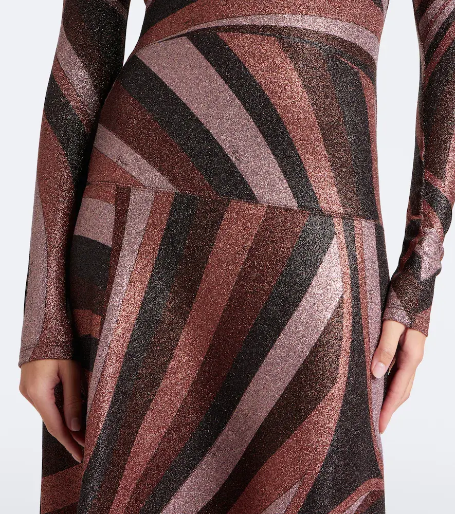 PUCCI Iride Lurex jersey midi dress | Thumbnail 6