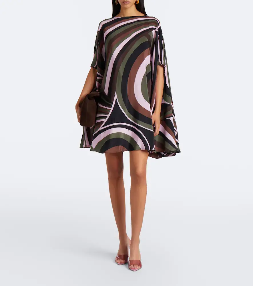 PUCCI Iride crêpe de chine silk kaftan | Thumbnail 2