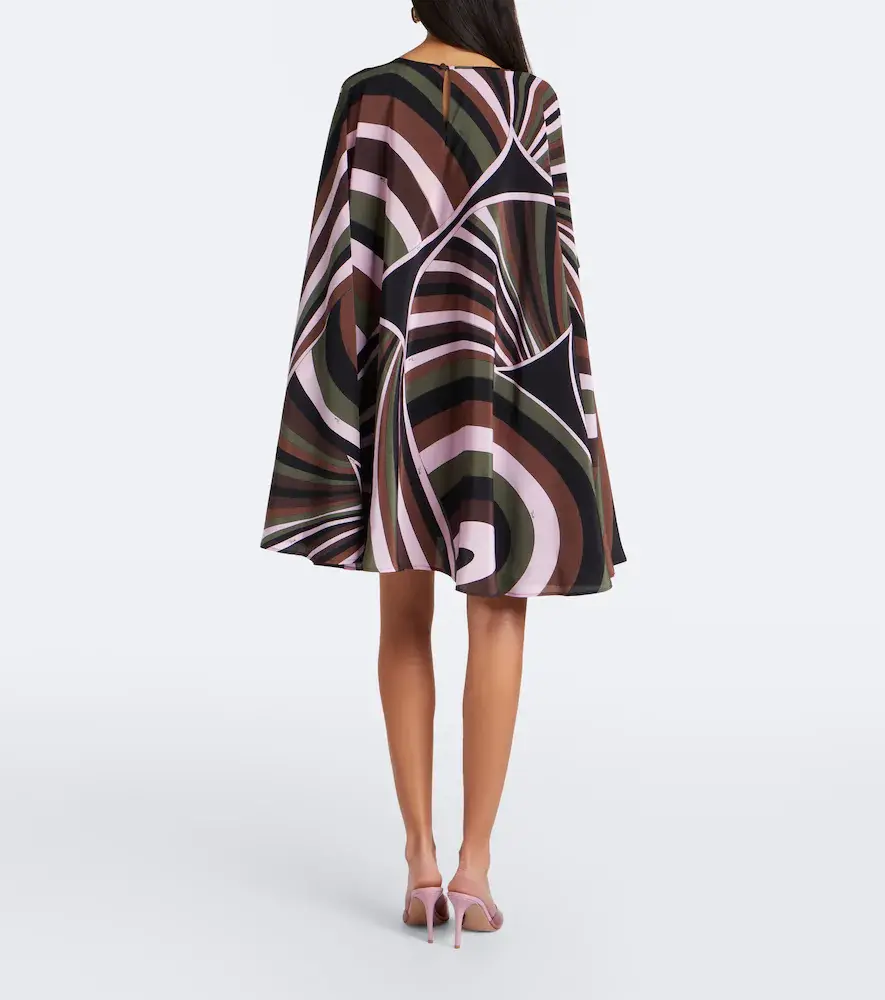 PUCCI Iride crêpe de chine silk kaftan | Thumbnail 3