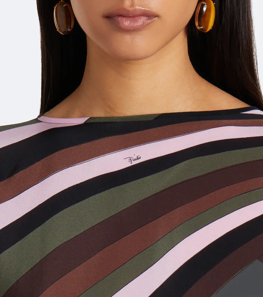 PUCCI Iride crêpe de chine silk kaftan | Thumbnail 5