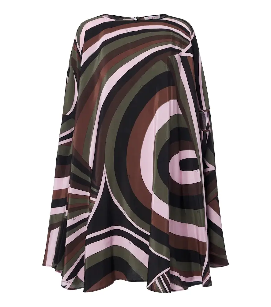 PUCCI Iride crêpe de chine silk kaftan