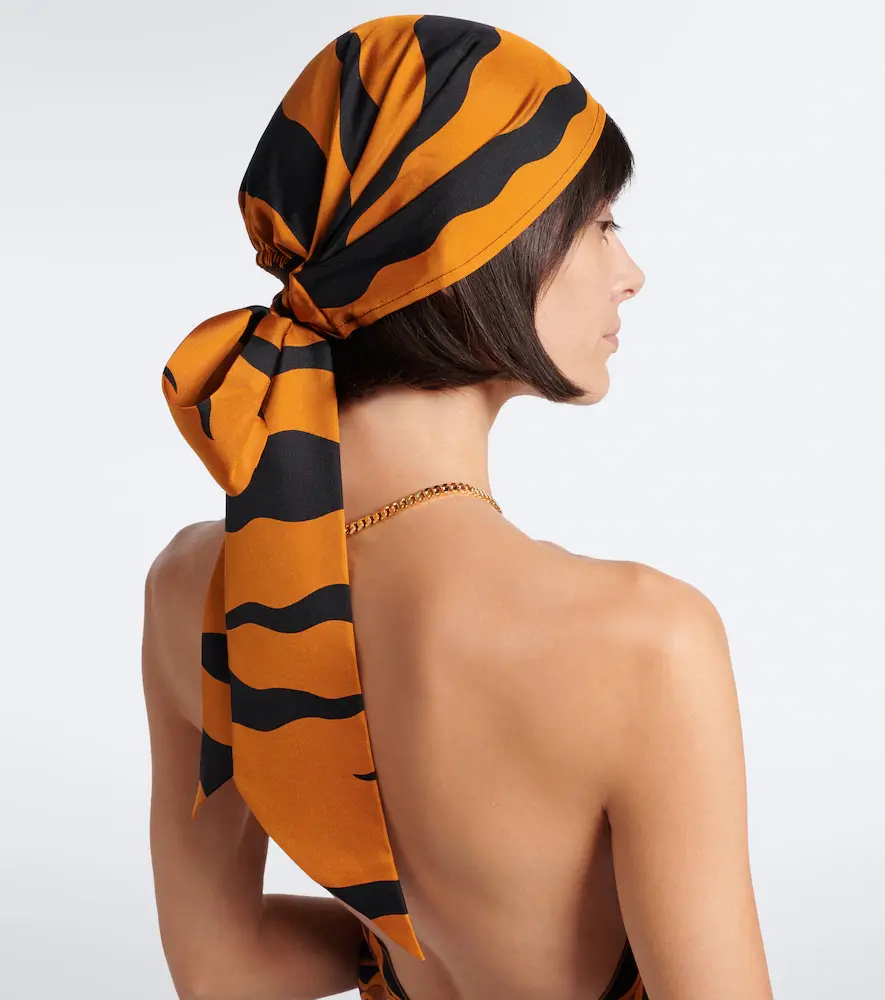 PUCCI Fiamme silk twill head wrap | Thumbnail 5 PUCCI Fiamme silk twill head wrap | Thumbnail 5