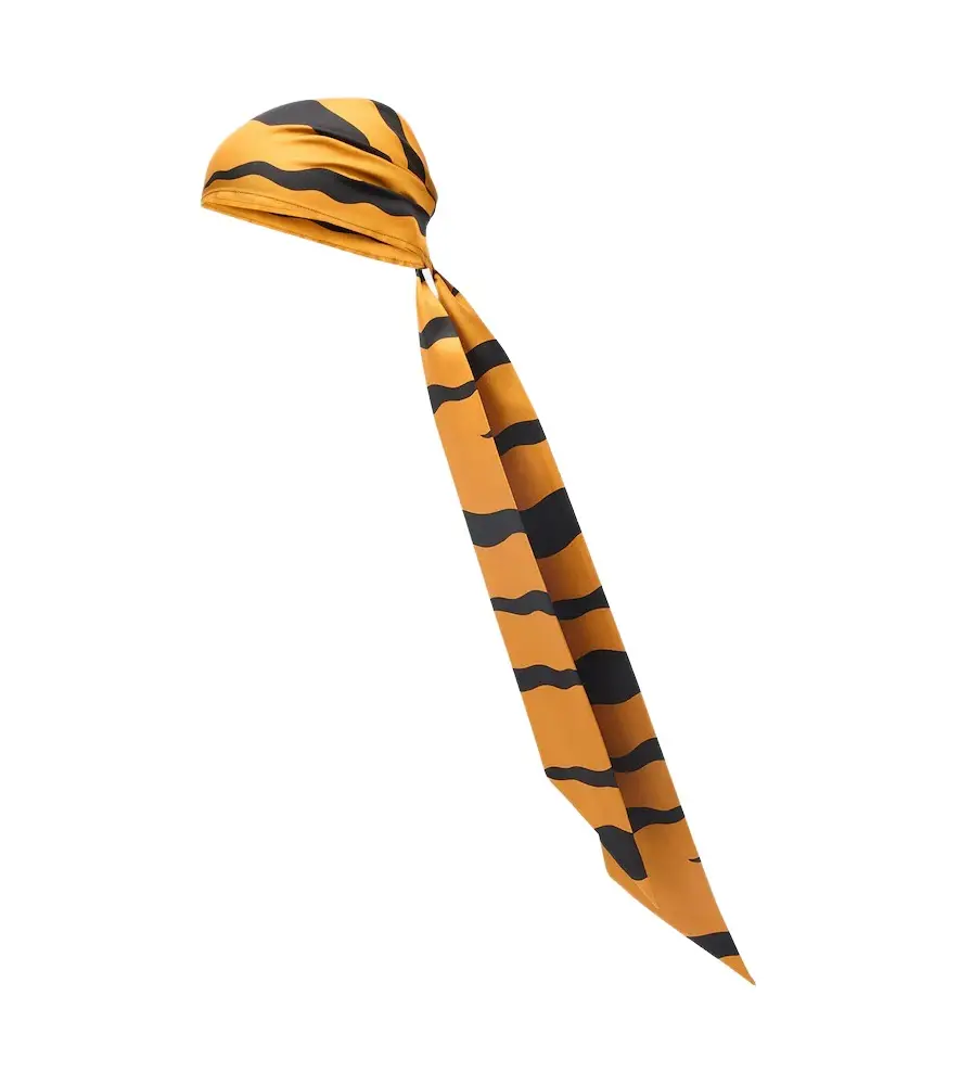 PUCCI Fiamme silk twill head wrap