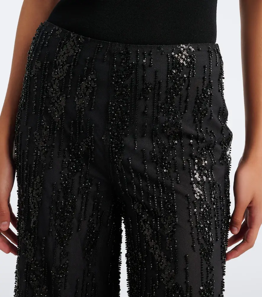 Staud Jayden embellished wide-leg pants | Thumbnail 3