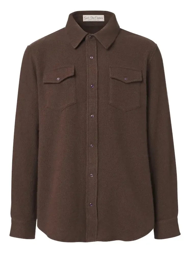 Cashmere shirt with amethysts Cashmere shirt with amethysts