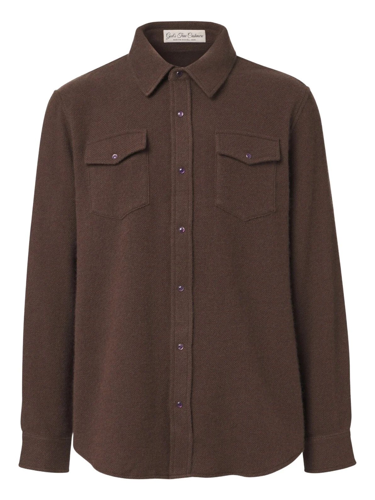 Cashmere shirt with amethysts Cashmere shirt with amethysts