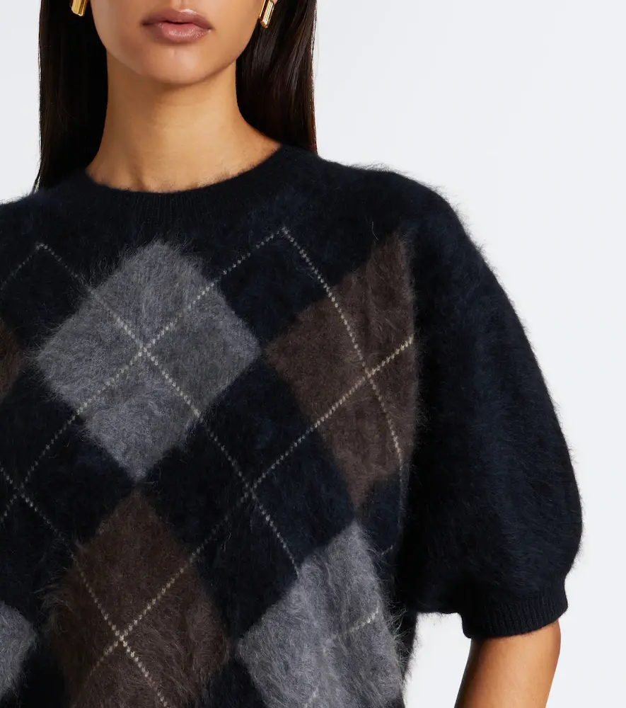 Lisa Yang Juniper argyle cashmere sweater | Thumbnail 5 Lisa Yang Juniper argyle cashmere sweater | Thumbnail 5