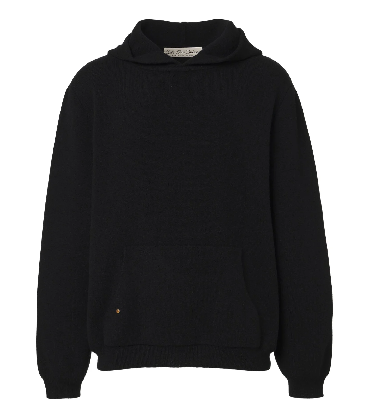 God’s True Cashmere Cashmere hoodie with tiger's eye