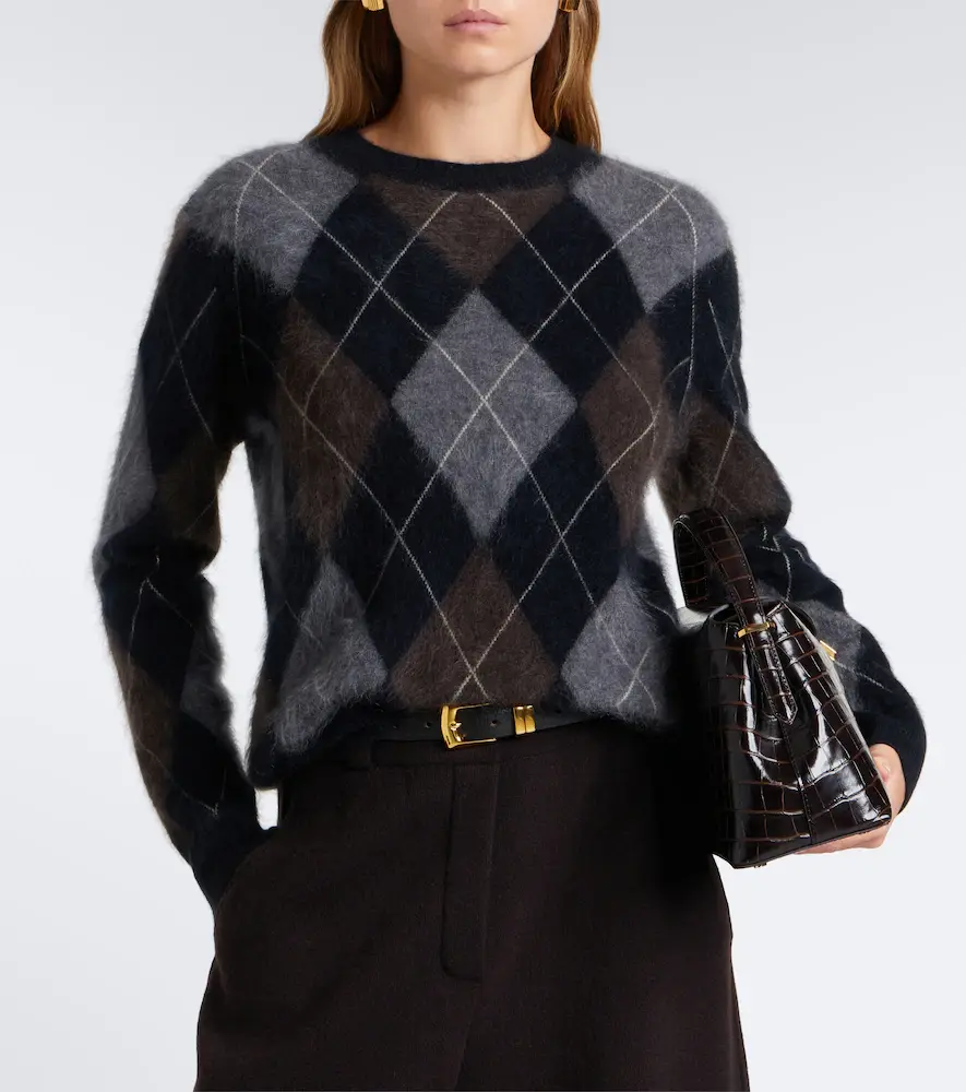 Lisa Yang Margy argyle cashmere sweater | Thumbnail 6