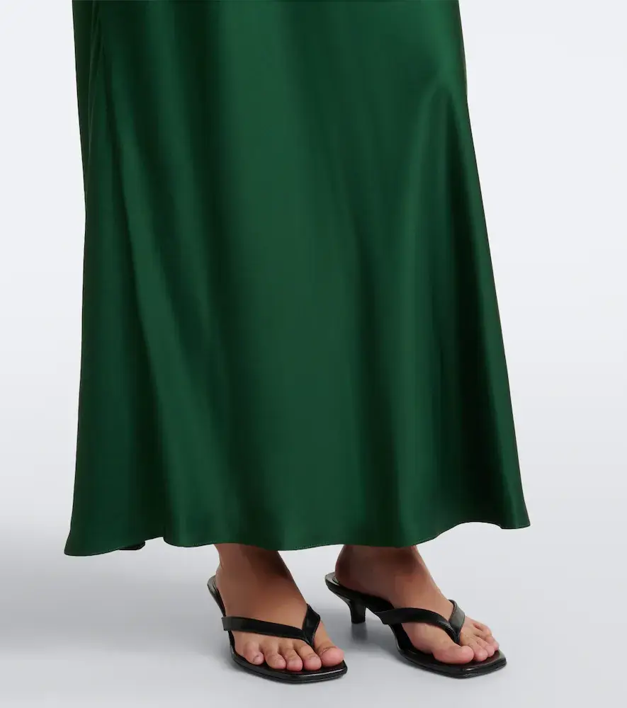 Rixo Lysandra lace-trimmed satin midi dress | Thumbnail 6 Rixo Lysandra lace-trimmed satin midi dress | Thumbnail 6