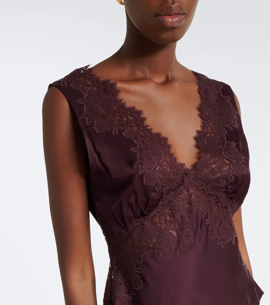 Rixo Emmie lace-trimmed satin top | Thumbnail 5 Rixo Emmie lace-trimmed satin top | Thumbnail 5