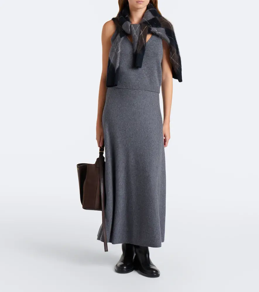 Lisa Yang Torie cashmere midi skirt | Thumbnail 2 Lisa Yang Torie cashmere midi skirt | Thumbnail 2