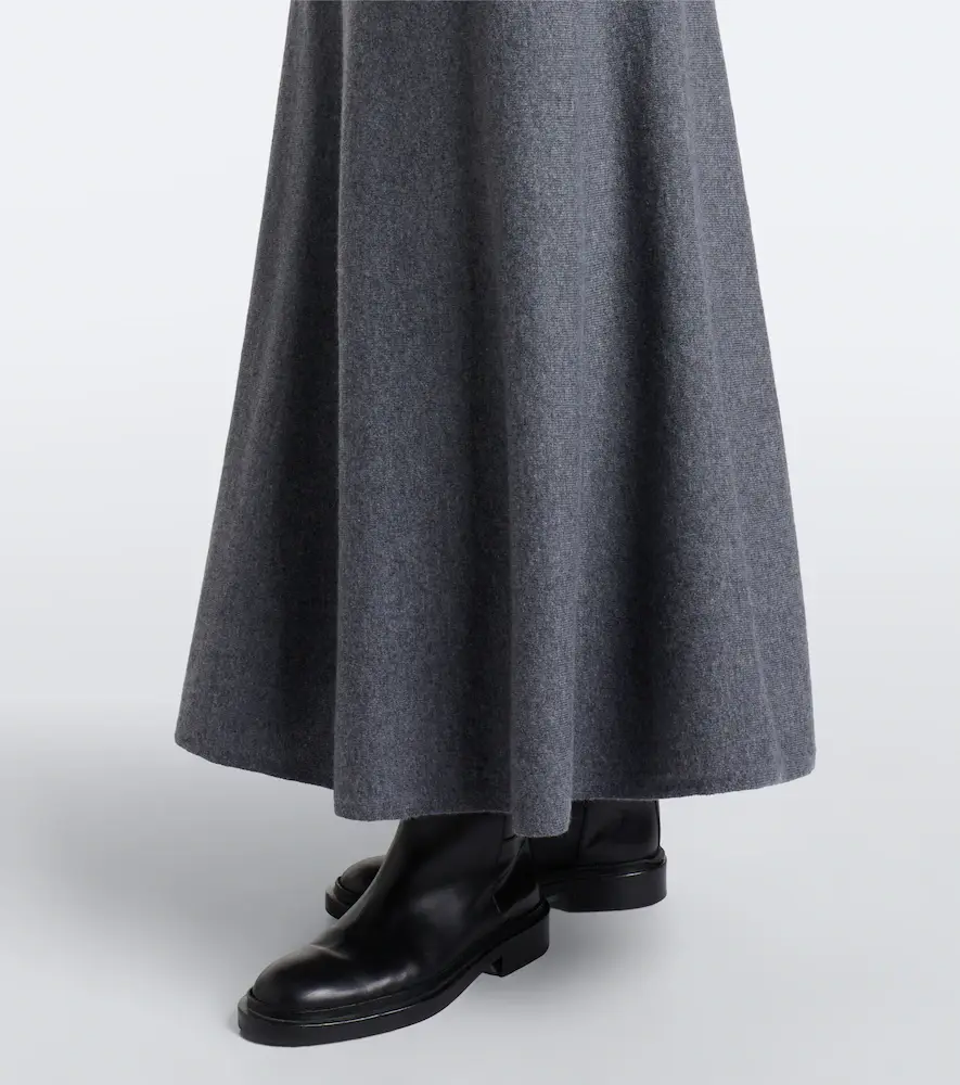 Lisa Yang Torie cashmere midi skirt | Thumbnail 3 Lisa Yang Torie cashmere midi skirt | Thumbnail 3