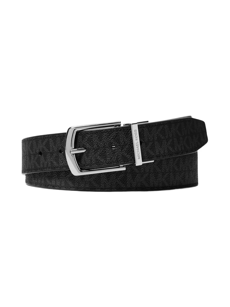 Michael Kors Collection Logo Reversible Belt in Black